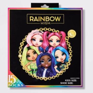 Alternative view of Paquete de 15 calcetines para niña, Talla 9-2.5 de Rainbow High