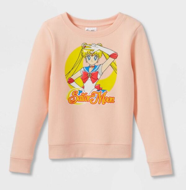 Sudadera para Niñas Pequeñas de Sailor Moon, Talla XS/Rosa.