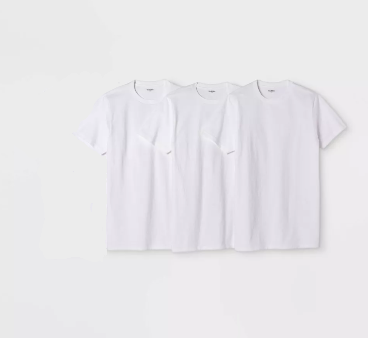 Paquete de 3 camisetas de manga corta para hombre Talla L, Blanco - Goodfellow & Co™