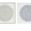 Juego de 2 cuadros de decoración para pared de 20" Plata/Gris marca Olivia & May