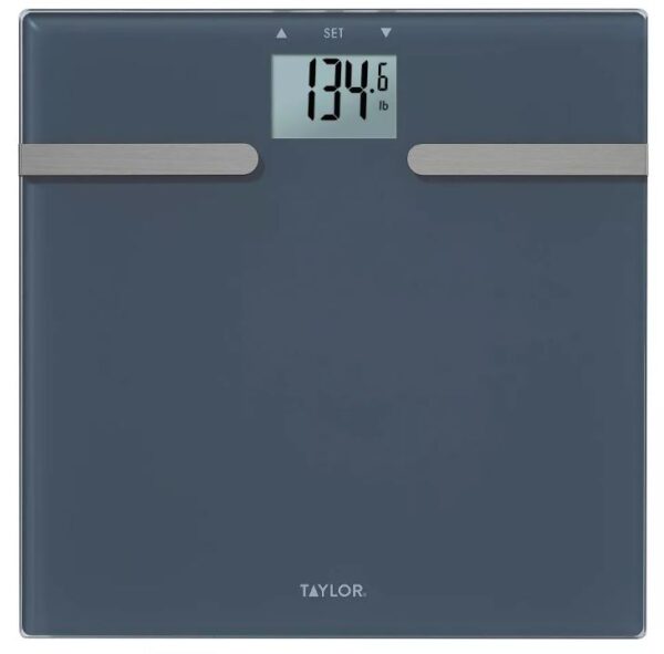 Báscula Personal Cuerpo de Cristal Azul - Taylor