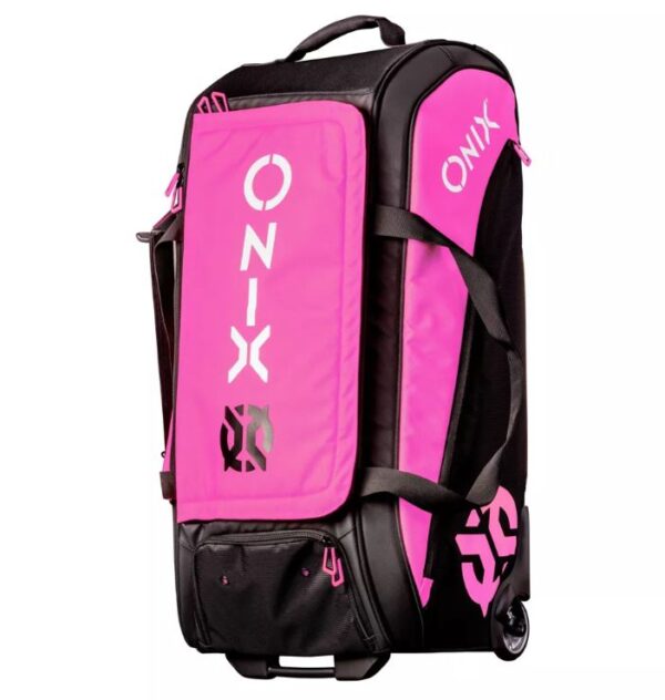 Bolsa de deporte para viaje con ruedas, Rosa/Negro - Onix Pro Teamyh