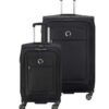 Juego de 2 maletas de equipaje giratorias, Negro - Delsey Paris