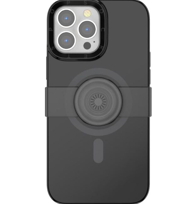 Funda para iPhone 12 Pro Max/ 13 Pro Max con Magsafe y PopGrip, Negro - PopSockets