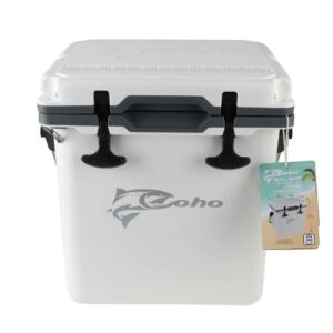 24 Quart Coho Roto Molded Cooler Hielera De 24 QT, Blanca – COHO