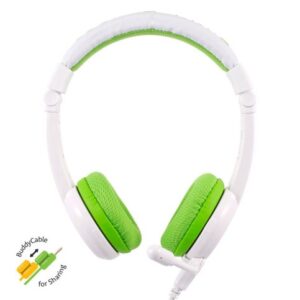 Alternative view of Audífonos con cable para niños BuddyPhones School Kids - Verde