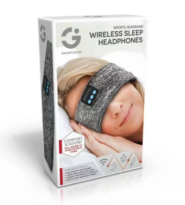 Auriculares para dormir Bluetooth/inalámbricos, Gris - Smartgear