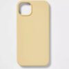 Funda de silicona para iPhone 14 Plus, Amarillo - heyday™
