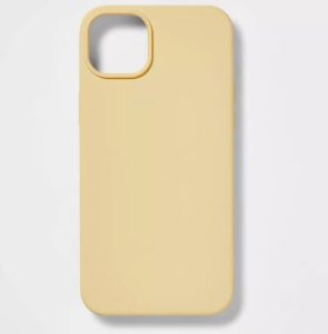 Funda de silicona para iPhone 14 Plus, Amarillo - heyday™