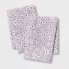 Juego de 2 fundas de almohada de microfibra, King /morado floral  - Room Essentials™