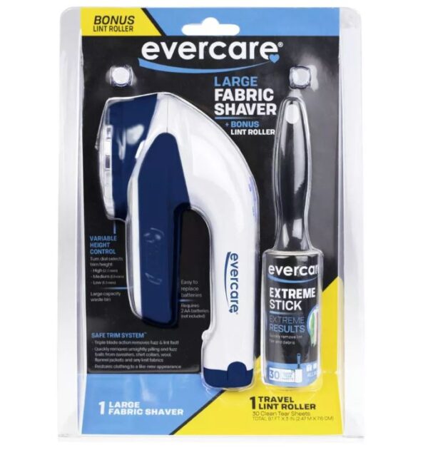 Removedor de pelusa para ropa electrica con rodillo de viaje - Evercare