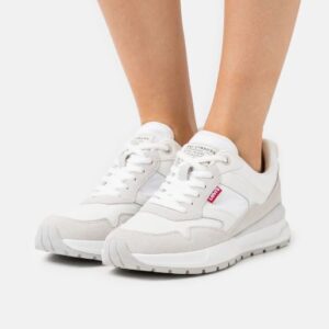 Tenis para mujer Talla 10 (USA) color Blanco/Gris marca LEVI'S