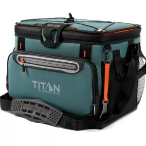Hielera de 20 qt de cuerpo duro sin cremallera, Verde/ Negro - Arctic Zone Titan
