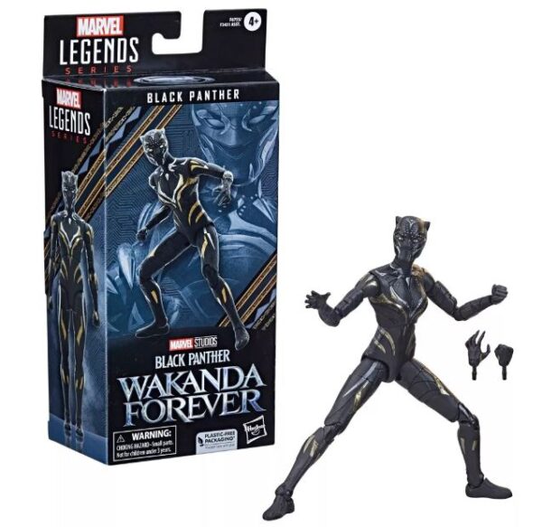 Figura de acción de la pantera negra de la serie Marvel Legends