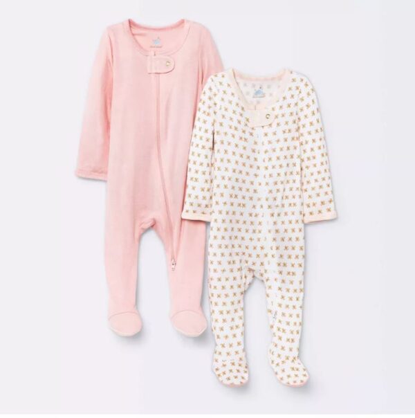 Par de mamelucos para bebé niña talla 0-3M - Cloud Island