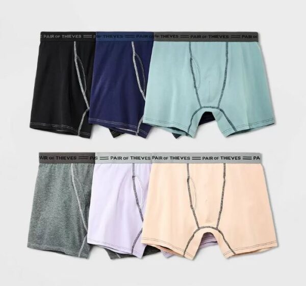6 Boxer para hombre, Talla M/ Colores variados - Pair of Thieves