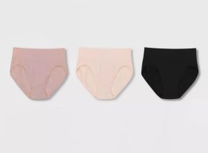 Paquete de 3 calzoncillos de corte alto para mujer Talla M, colores variados - Hanes Premium
