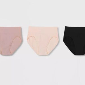 Paquete de 3 calzoncillos de corte alto para mujer Talla M, colores variados - Hanes Premium