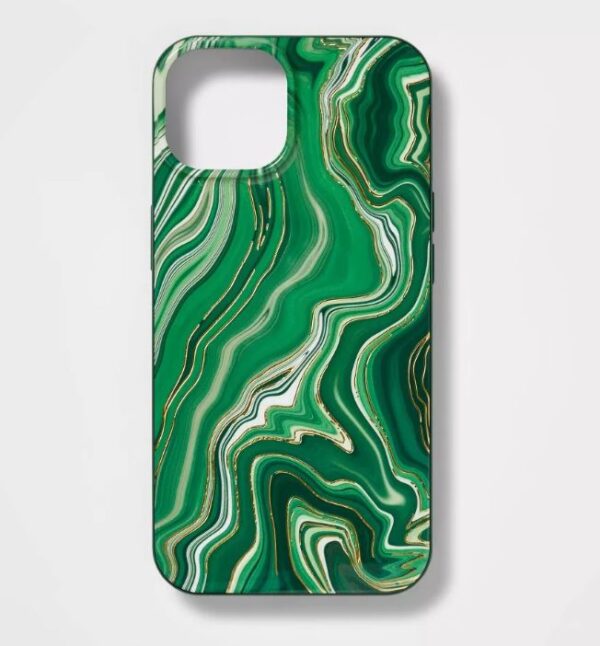 Funda para iPhone 14/iPhone 13 con MagSafe, Mármol de jade - heyday™