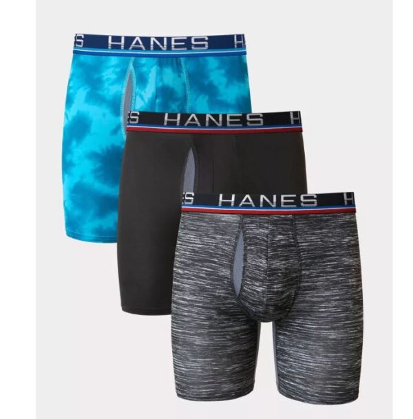 Paquete de 4 Boxer de pierna larga para hombre Talla S - Hanes XTemp