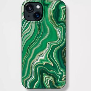 Alternative view of Funda para iPhone 14/iPhone 13 con MagSafe, Mármol de jade - heyday™