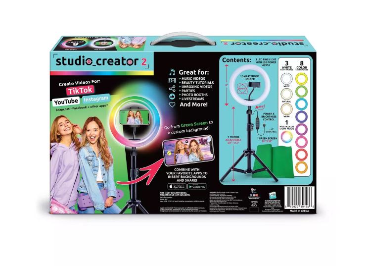 Aro de luz de 8" con pantalla verde - Studio Creator 2 - Imagen 3