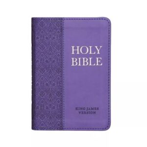 Mini Biblia de bolsillo, idioma en ingles (Encuadernación en cuero)