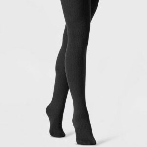 Medias con forro polar con textura de diamante para mujer, Talla M/L - A New Day