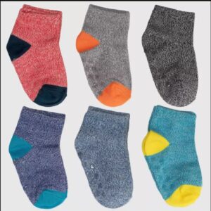 Paquete de 6 pares de calcetines para bebe de 6-12m marca Cat & Jack