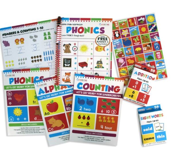 Kit de actividades educativas para niños a partir de 4 años (Ingles) - Kindergarten