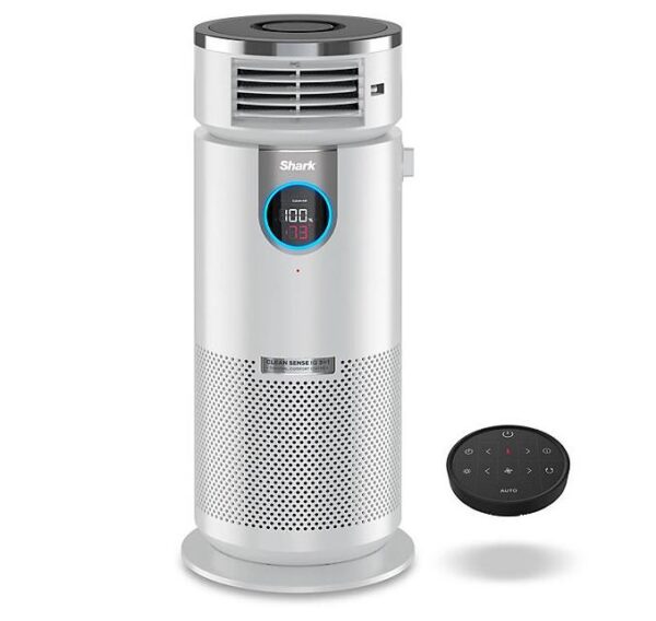 Purificador de aire con calentador y ventilador, Blanco - Shark