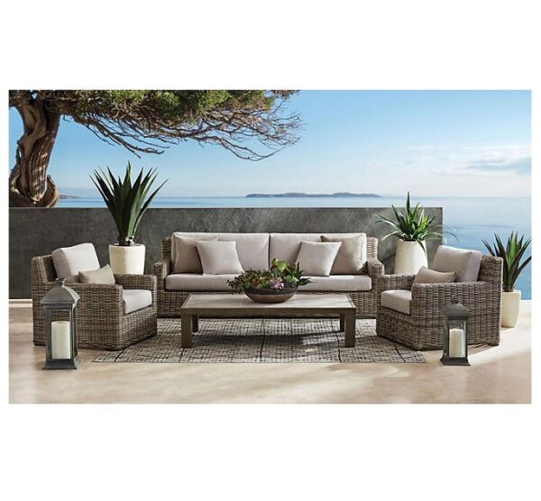 Juego de sala para patio de 4 piezas, color beige - Member's Mark