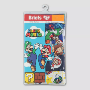 Paquete de 4 calzoncillos para niño Talla 8 de Mario Bros.