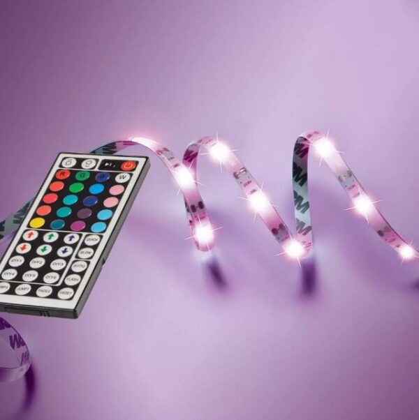 Tiras de luces LED de colores RGB flexibles de 13ft  - West & Arrow