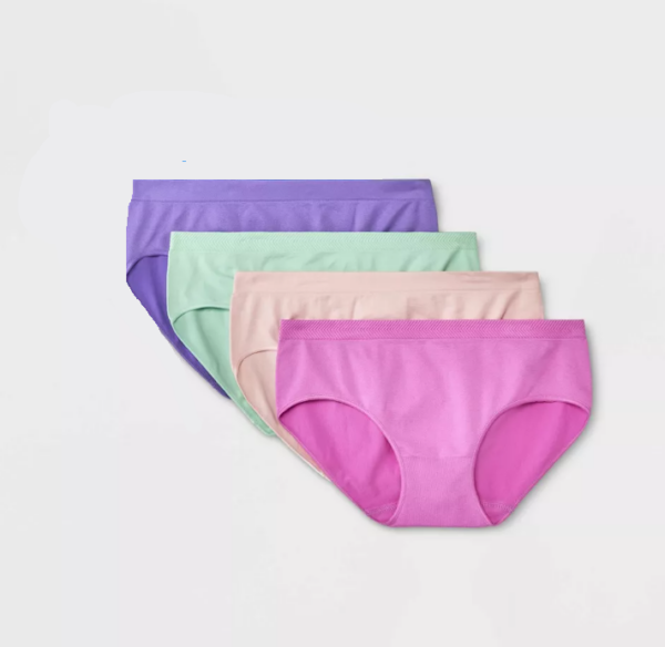 Paquete de 4 calzones hipster para niña Talla L - All in Motion™