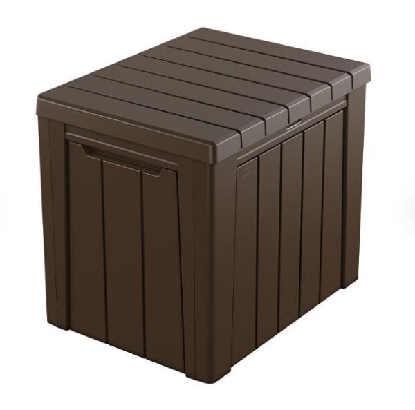 Mesita de almacenamiento/baul para jardin, marron - Keter Urban
