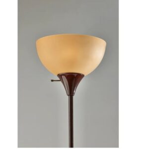 Alternative view of Lámpara de pie de 71", marrón - Mainstays