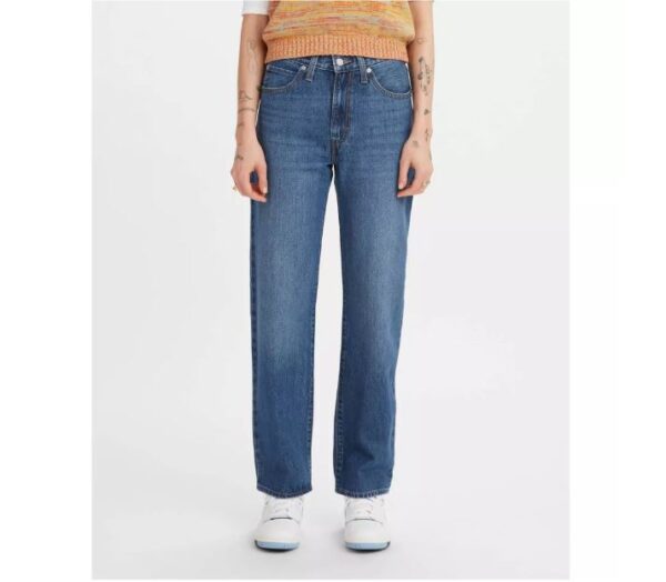 Jeans rectos holgados de tiro medio para mujer Talla 29x31, Azul - Levi's