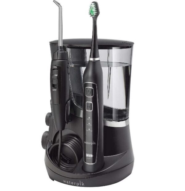 Irrigador bucal y cepillo de dientes sónico, Negro - Waterpik Complete Care 5.0