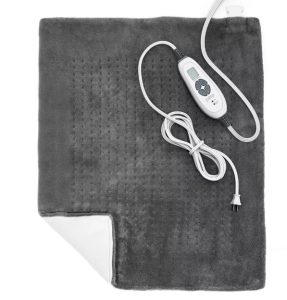Almohadilla térmica de 20"x24" con 6 configuraciones de calor, Gris - Pure Enrichment
