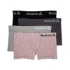 Paquete de 4 boxer para mujer Talla XL marca Reebok