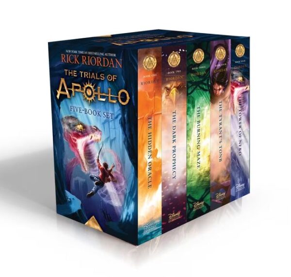 Caja de los 5 libros de "Las pruebas de Apolo" (Idioma Ingles)