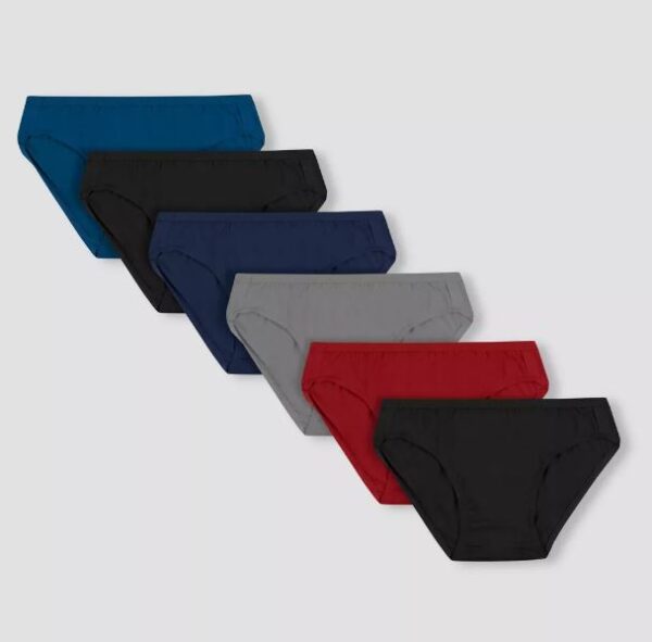 Paquete de 6 calzones tipo bikini para hombre Talla L - Hanes Premium