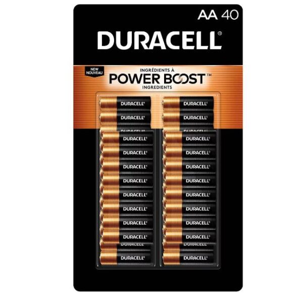 Paquete de 40 pilas alcalinas AA Duracell