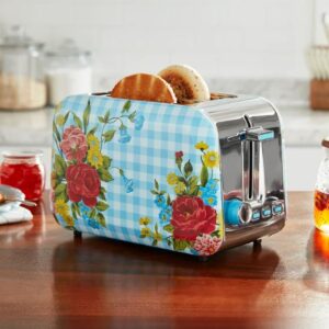 Alternative view of Tostadora para 2 rebanadas, color azul y rosas - The Pioneer Woman