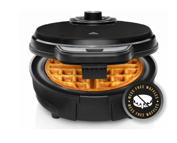 Wafflera belga antidesbordamiento, Negra - Chefman