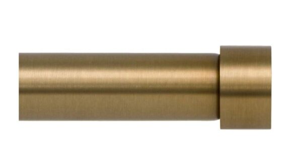 Cortinero ajustable de 1 pulgada de 72 a 144 pulgadas oro cálido - IVILON