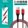 Cable de datos de carga rapida trenzado para iphone - DK