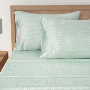 Alternative view of Juego de sábanas verde de 4 piezas Pure Earth Tencel