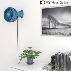 Alternative view of Ventilador de mesa de 3 velocidades color azul- Honeywell